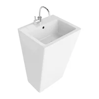 Lavoar freestanding Rune Svana dreptunghiular 51 cm alb lucios
