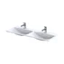Lavoar incastrat din compozit cu 2 cuve Oristo Amelia 120 cm picture - 2
