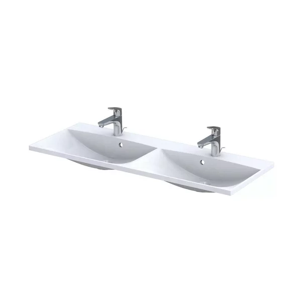 Lavoar incastrat din compozit cu 2 cuve Oristo Amelia 120 cm picture - 2