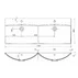 Lavoar incastrat din compozit cu 2 cuve Oristo Amelia 120 cm picture - 3