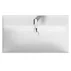 Lavoar incastrat dreptunghiular alb mat Cersanit Larga Rocklite 80 cm picture - 1
