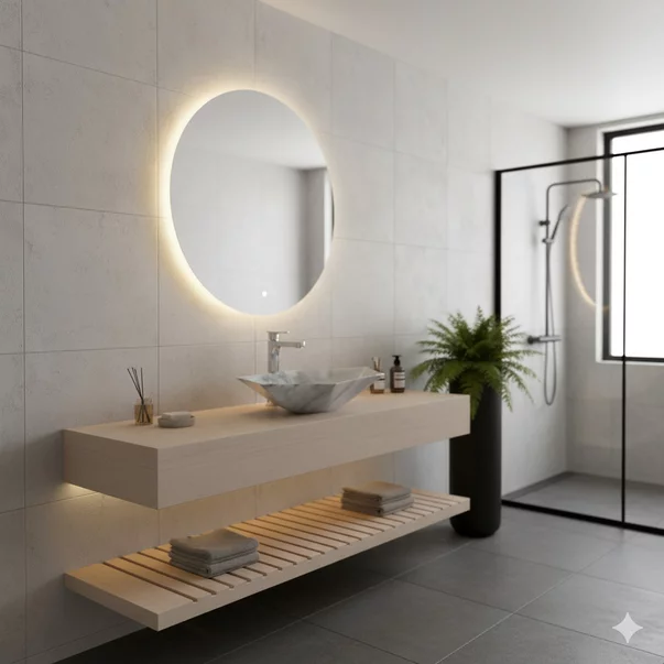 Lavoar pe blat stil granit Rune Kari 63.5 cm picture - 2