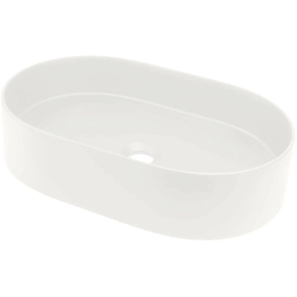 Lavoar pe blat alb Deante Silia 55 cm