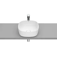 Lavoar pe blat alb mat Roca Inspira Soft 37 cm