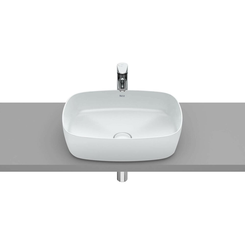 Lavoar pe blat alb perlat Roca Inspira Soft 50 cm