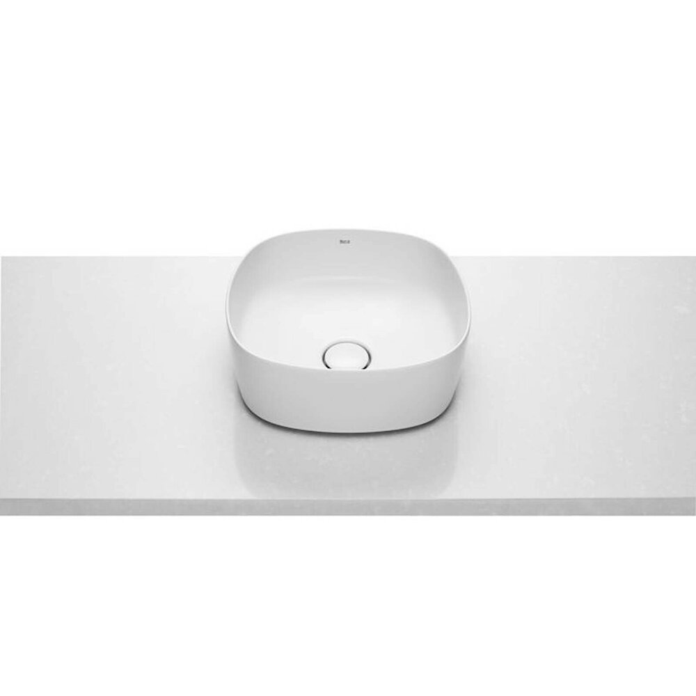 Lavoar pe blat alb Roca Inspira Soft 37 cm