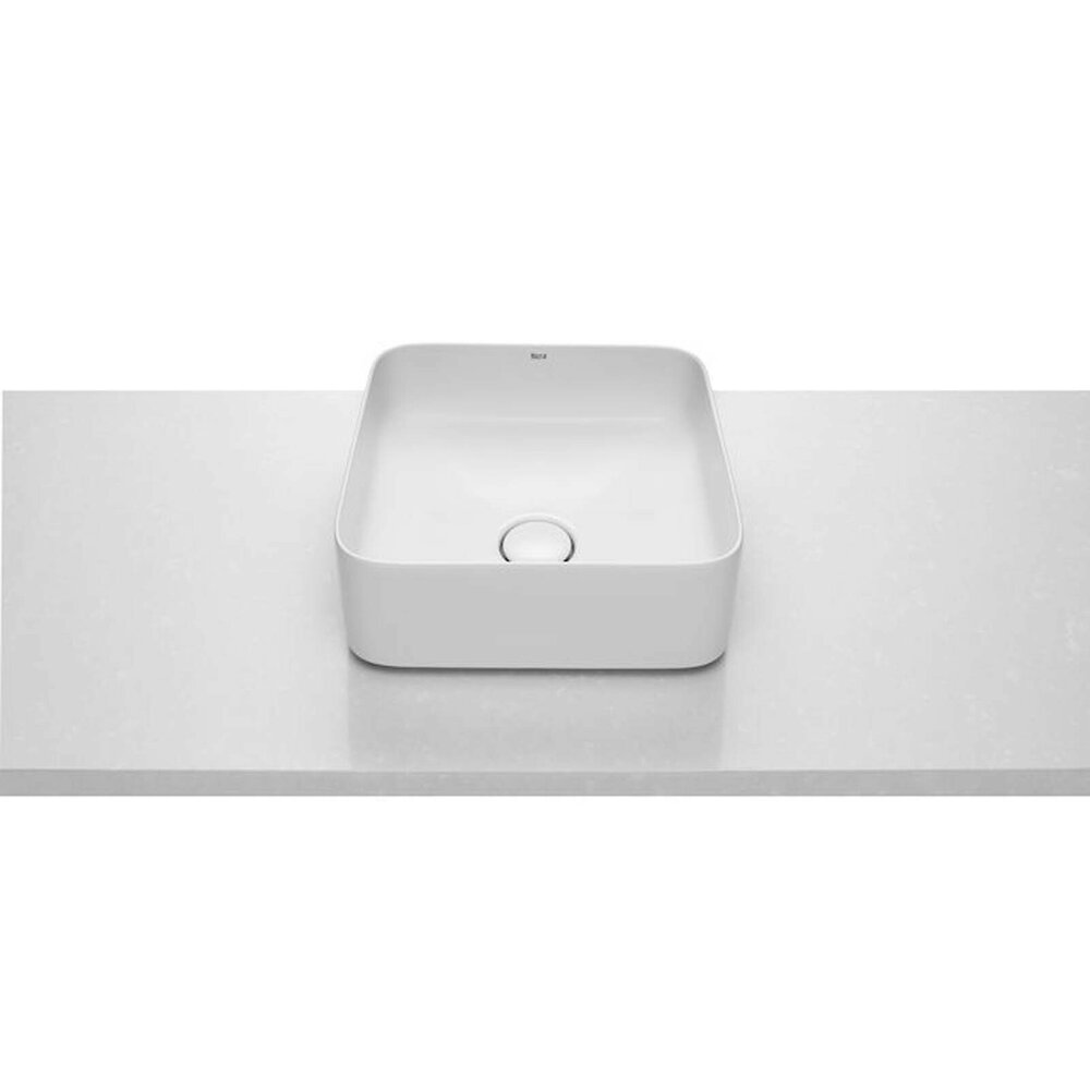 Lavoar pe blat alb Roca Inspira Square 37 cm