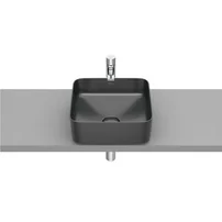 Lavoar pe blat antracit mat Roca Inspira Square 37 cm