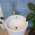 Lavoar freestanding Fluminia Athos alb 40 cm picture - 2