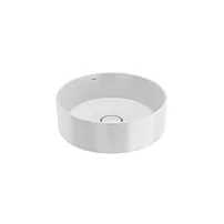 Lavoar pe blat Gala Hera finisaj alb lucios 38 cm forma rotunda