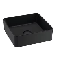 Lavoar pe blat Gala Hera finisaj negru mat 38x38 cm