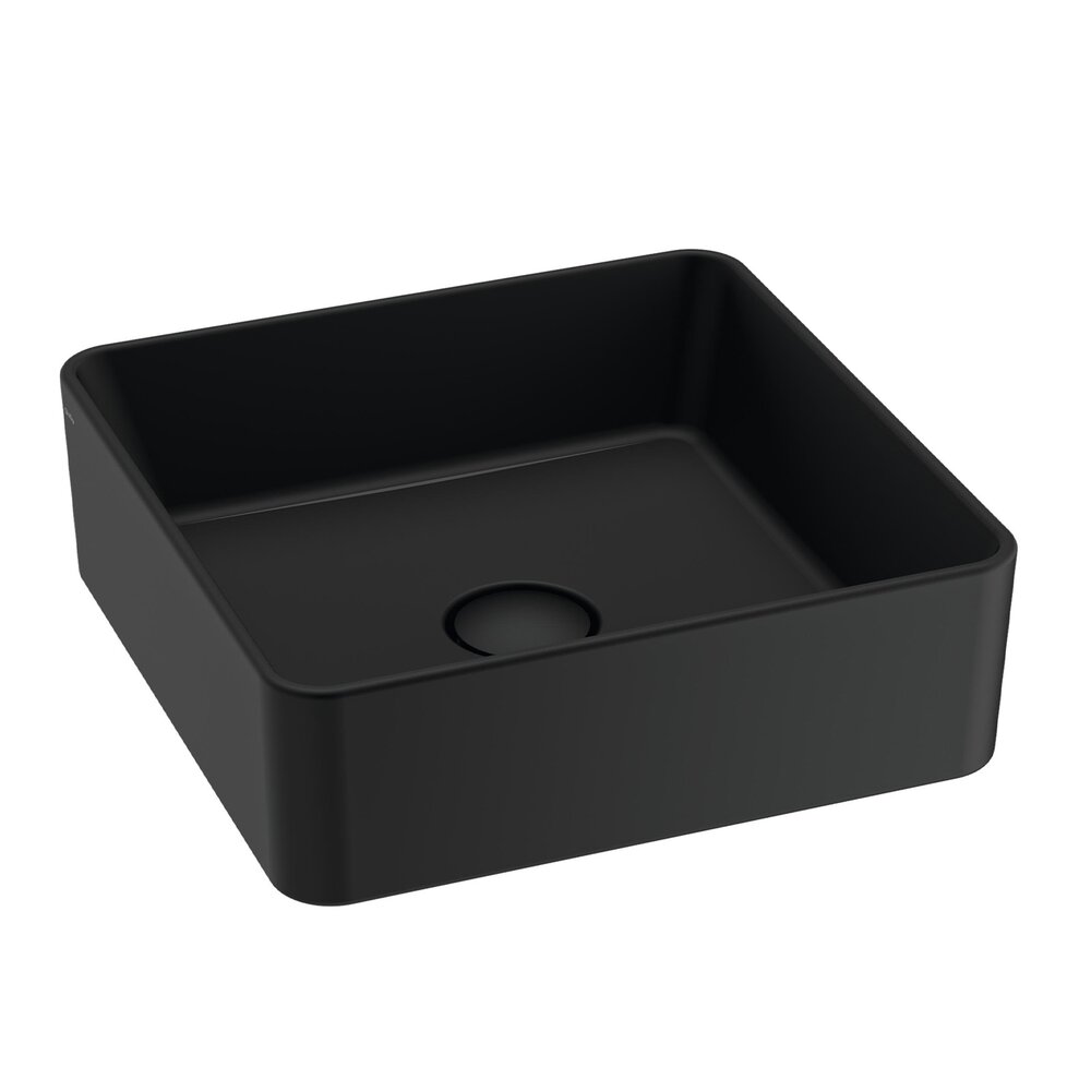 Lavoar pe blat Gala Hera finisaj negru mat 38x38 cm