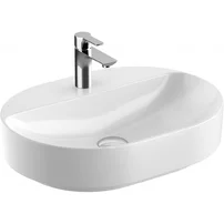 Lavoar pe blat Geberit Variform 60 cm fara orificiu preaplin eliptic