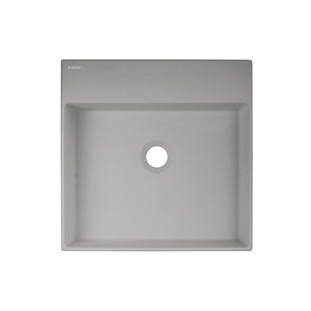 Lavoar pe blat gri metalic Deante Correo 40 cm