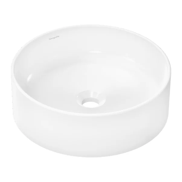 Lavoar pe blat Hansgrohe Xuniva S rotund 40 cm alb lucios picture - 2