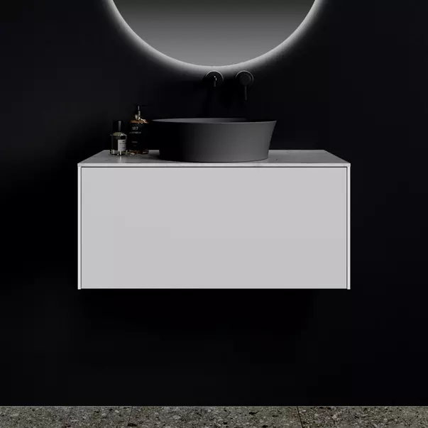 Lavoar pe blat Ideal Standard Atelier Ipalyss 40 cm negru lucios cu preaplin picture - 2