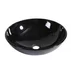 Lavoar pe blat Inter Ceramic rotund negru lucios 42 cm picture - 1