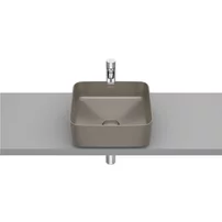 Lavoar pe blat maro mat Roca Inspira Square 37 cm