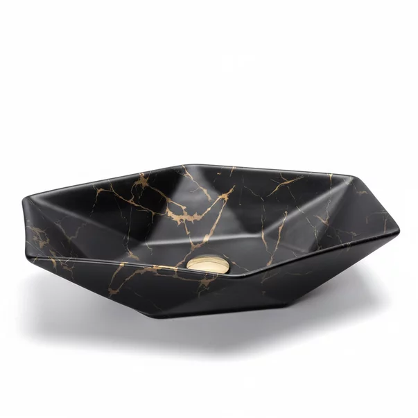 Lavoar pe blat negru mat Rune Kari 63.5 cm 5940541330233 | Neakaisa.ro