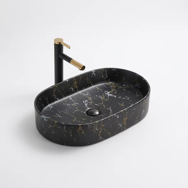Lavoar pe blat negru/gri Rune Vidar 60 cm picture - 3
