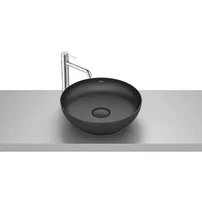 Lavoar pe blat negru mat Roca Bol 42.5 cm
