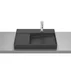 Lavoar pe blat negru mat Roca Horizon 60x42 cm picture - 1