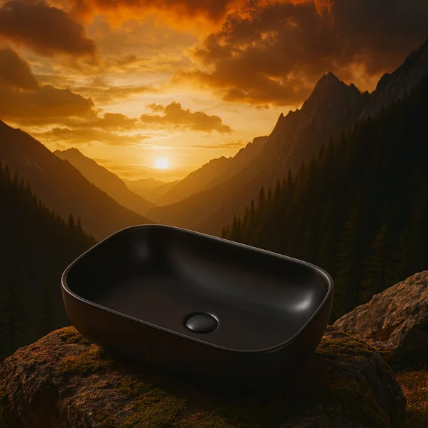 Lavoar pe blat negru Rune Magni 45.5 cm picture - 2