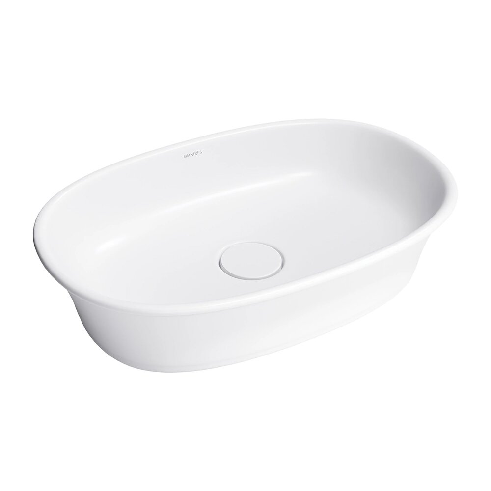 Lavoar pe blat Omnires Classica M+ finisaj alb mat 61 cm