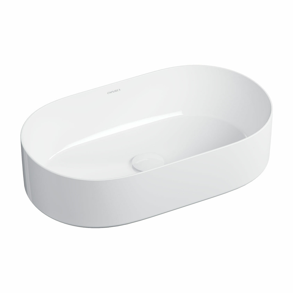 Lavoar pe blat Omnires Mesa alb 53.5 x 31.5 cm