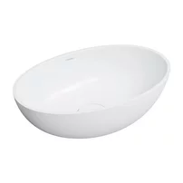 Lavoar pe blat Omnires Shell M+ finisaj alb mat 50 cm