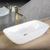 Lavoar pe blat Rea Maria dreptunghiular 48 cm alb lucios picture - 1