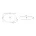 Lavoar pe blat Rea Nadia oval 50 cm Kashmir gri-mat picture - 5
