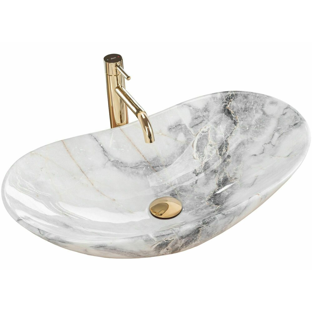Lavoar Pe Blat Rea Royal Granit Lucios 60 Cm Adritec
