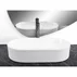 Lavoar pe blat Rea Vanda oval 60 cm alb lucios picture - 3