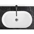 Lavoar pe blat Rea Vanda oval 60 cm alb lucios picture - 4