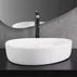 Lavoar pe blat Rea Vanila asimetric 51 cm alb lucios picture - 4