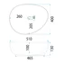Lavoar pe blat Rea Vanila asimetric 51 cm alb lucios picture - 5