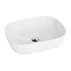 Lavoar pe blat Rune Arne dreptunghiular 46 cm alb lucios picture - 2