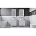 Lavoar pe blat Rune Arne dreptunghiular 46 cm alb lucios picture - 5