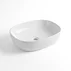 Lavoar pe blat Rune Arne dreptunghiular 46 cm alb lucios picture - 7