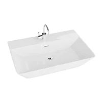 Lavoar pe blat Rune Eskil Grande dreptunghiular 60 cm alb lucios