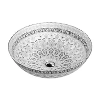 Lavoar pe blat Rune Estrid Kolor rotund 40 cm alb-gri