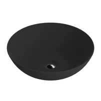 Lavoar pe blat Rune Estrid rotund 40 cm negru mat