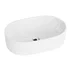 Lavoar pe blat Rune Hakon oval 53 cm alb lucios picture - 2