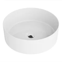 Lavoar pe blat Rune Harald rotund 37 cm alb lucios