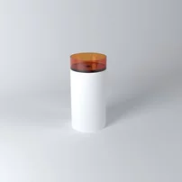 Lavoar pe blat Rune Mond rotund 45 cm rasina portocaliu-transparent