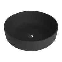 Lavoar pe blat Rune Ulrik rotund 41.5 cm negru mat