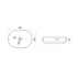 Lavoar pe blat Rune Viggo oval 60 cm alb lucios picture - 4