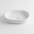 Lavoar pe blat Rune Viggo oval 60 cm alb lucios picture - 3