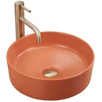Lavoar pe blat terracotta mat Rea Sami 37 cm